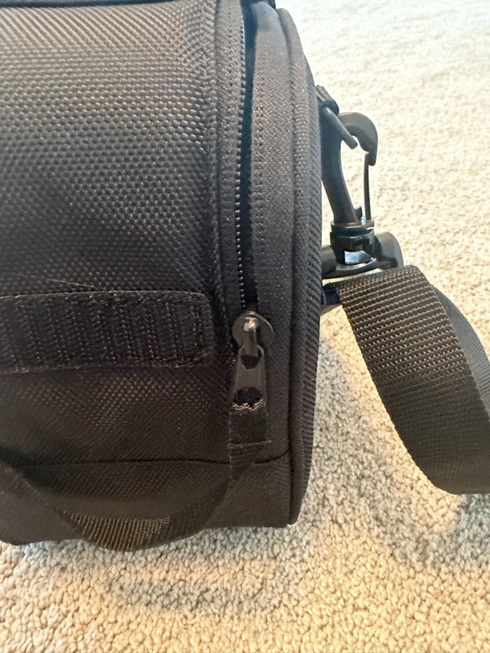 Sony Black Compact Crossbody Lenses bag